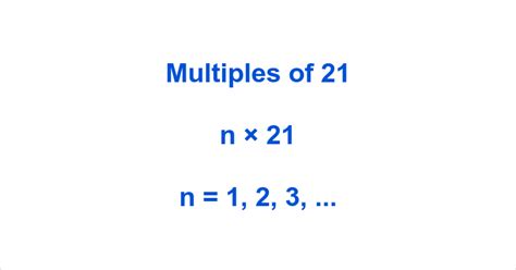 multiples of 21|Multiples of 21 and all Submultiples of 21 .